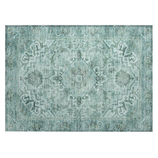 Piper Looms Chantille Global ACN2164 Teal Machine Washable Area Rug Scatter Main Image