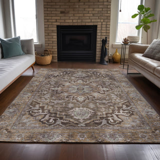 Piper Looms Chantille Global ACN2165 Brown Machine Washable Area Rug Lifestyle Image Feature