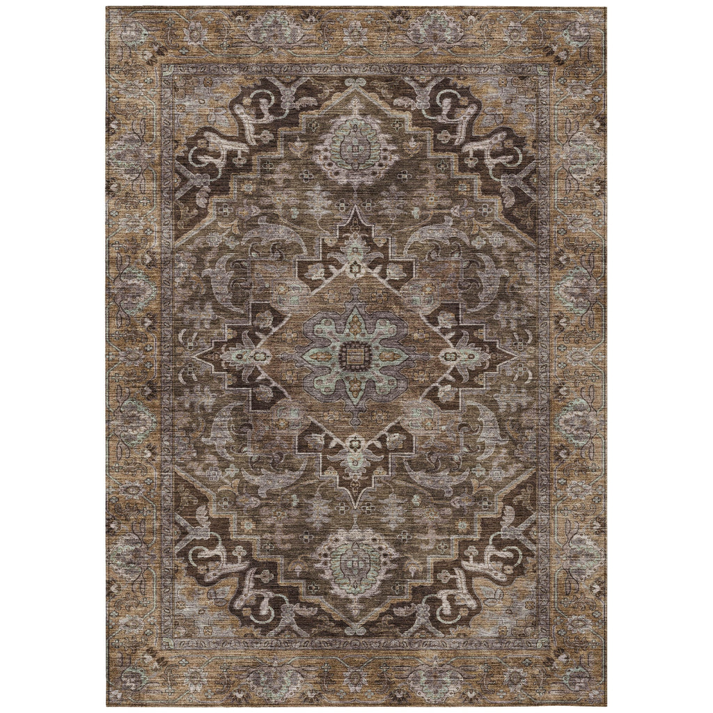 Piper Looms Chantille Global ACN2165 Brown Machine Washable Area Rug main image