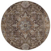 Piper Looms Chantille Global ACN2165 Brown Machine Washable Area Rug Round Main Image