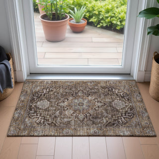 Piper Looms Chantille Global ACN2165 Brown Machine Washable Area Rug Scatter Lifestyle Image Feature
