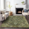 Piper Looms Chantille Global ACN2165 Olive Machine Washable Area Rug Lifestyle Image Feature
