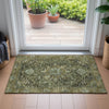 Piper Looms Chantille Global ACN2165 Olive Machine Washable Area Rug Scatter Lifestyle Image Feature
