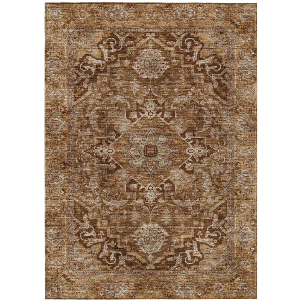 Piper Looms Chantille Global ACN2165 Terracotta Machine Washable Area Rug main image