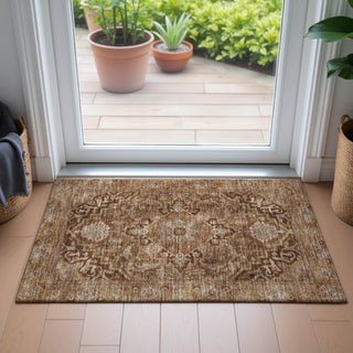 Piper Looms Chantille Global ACN2165 Terracotta Machine Washable Area Rug Scatter Lifestyle Image Feature