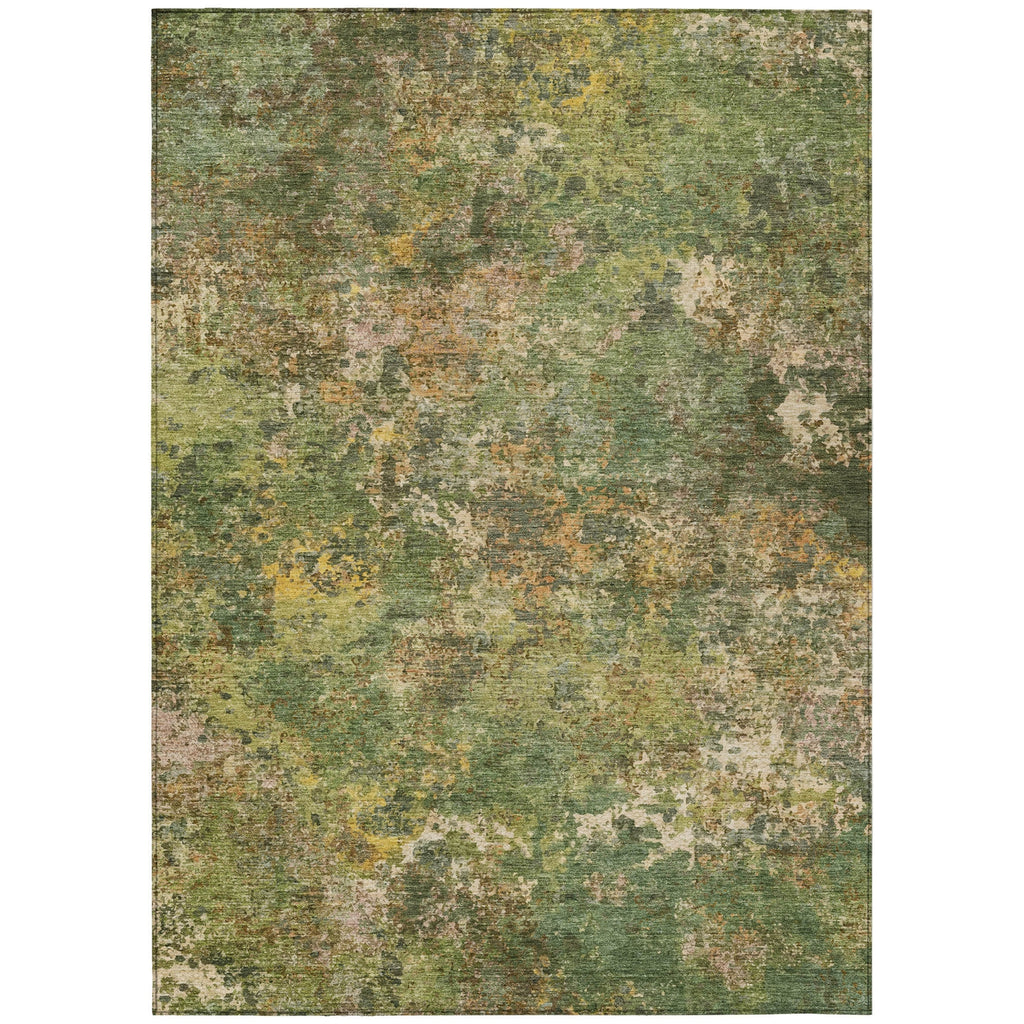 Piper Looms Chantille Abstract ACN2166 Aloe Machine Washable Area Rug main image