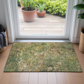 Piper Looms Chantille Abstract ACN2166 Aloe Machine Washable Area Rug Scatter Lifestyle Image Feature