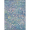 Piper Looms Chantille Abstract ACN2166 Aqua Machine Washable Area Rug main image