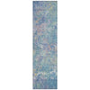 Piper Looms Chantille Abstract ACN2166 Aqua Machine Washable Area Rug Runner Main Image