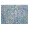 Piper Looms Chantille Abstract ACN2166 Aqua Machine Washable Area Rug Scatter Main Image