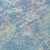 Piper Looms Chantille Abstract ACN2166 Aqua Machine Washable Area Rug Swatch Image