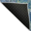 Piper Looms Chantille Abstract ACN2166 Blue Machine Washable Area Rug Backing Image