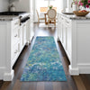 Piper Looms Chantille Abstract ACN2166 Blue Machine Washable Area Rug Runner Lifestyle Image Feature