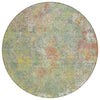Piper Looms Chantille Abstract ACN2166 Green Machine Washable Area Rug Round Main Image