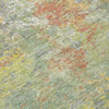 Piper Looms Chantille Abstract ACN2166 Green Machine Washable Area Rug Swatch Image