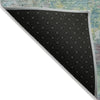 Piper Looms Chantille Abstract ACN2166 Teal Machine Washable Area Rug Backing Image