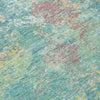 Piper Looms Chantille Abstract ACN2166 Teal Machine Washable Area Rug Swatch Image