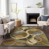 Piper Looms Chantille Geometric ACN2167 Brown Machine Washable Area Rug Lifestyle Image Feature