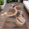 Piper Looms Chantille Geometric ACN2167 Burgundy Machine Washable Area Rug Runner Outdoor Lifestyle Image Feature