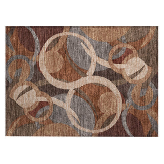 Piper Looms Chantille Geometric ACN2167 Burgundy Machine Washable Area Rug Scatter Main Image
