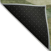 Piper Looms Chantille Geometric ACN2167 Green Machine Washable Area Rug Backing Image