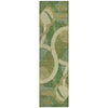Piper Looms Chantille Geometric ACN2167 Green Machine Washable Area Rug Runner Main Image