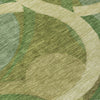 Piper Looms Chantille Geometric ACN2167 Green Machine Washable Area Rug Swatch Image