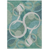 Piper Looms Chantille Geometric ACN2167 Teal Machine Washable Area Rug main image