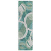 Piper Looms Chantille Geometric ACN2167 Teal Machine Washable Area Rug Runner Main Image