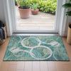 Piper Looms Chantille Geometric ACN2167 Teal Machine Washable Area Rug Scatter Lifestyle Image Feature