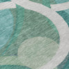 Piper Looms Chantille Geometric ACN2167 Teal Machine Washable Area Rug Swatch Image