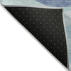 Piper Looms Chantille Geometric ACN2168 Blue Machine Washable Area Rug Backing Image