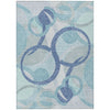 Piper Looms Chantille Geometric ACN2168 Blue Machine Washable Area Rug main image
