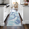 Piper Looms Chantille Geometric ACN2168 Blue Machine Washable Area Rug Runner Lifestyle Image Feature