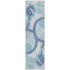 Piper Looms Chantille Geometric ACN2168 Blue Machine Washable Area Rug Runner Main Image