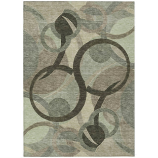 Piper Looms Chantille Geometric ACN2168 Brown Machine Washable Area Rug main image