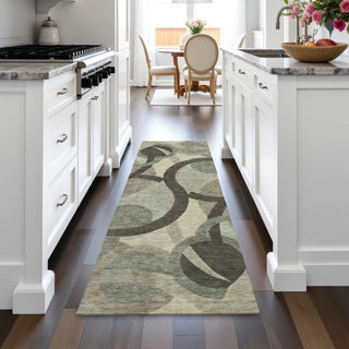 Piper Looms Chantille Geometric ACN2168 Brown Machine Washable Area Rug Runner Lifestyle Image Feature