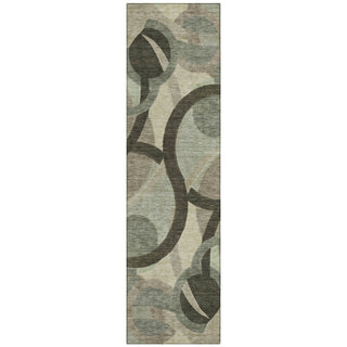 Piper Looms Chantille Geometric ACN2168 Brown Machine Washable Area Rug Runner Main Image