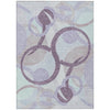 Piper Looms Chantille Geometric ACN2168 Plum Machine Washable Area Rug main image