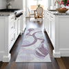 Piper Looms Chantille Geometric ACN2168 Plum Machine Washable Area Rug Runner Lifestyle Image Feature