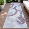 Piper Looms Chantille Geometric ACN2168 Plum Machine Washable Area Rug Runner Outdoor Lifestyle Image Feature
