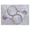 Piper Looms Chantille Geometric ACN2168 Plum Machine Washable Area Rug Scatter Main Image