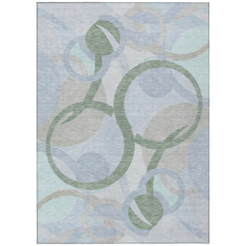 Piper Looms Chantille Geometric ACN2168 Sage Machine Washable Area Rug main image
