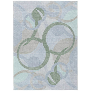 Piper Looms Chantille Geometric ACN2168 Sage Machine Washable Area Rug main image