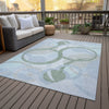 Piper Looms Chantille Geometric ACN2168 Sage Machine Washable Area Rug Outdoor Lifestyle Image Feature