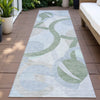 Piper Looms Chantille Geometric ACN2168 Sage Machine Washable Area Rug Runner Outdoor Lifestyle Image Feature