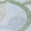 Piper Looms Chantille Geometric ACN2168 Sage Machine Washable Area Rug Swatch Image