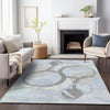 Piper Looms Chantille Geometric ACN2168 Taupe Machine Washable Area Rug Lifestyle Image Feature