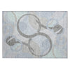 Piper Looms Chantille Geometric ACN2168 Taupe Machine Washable Area Rug Scatter Main Image