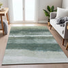 Piper Looms Chantille Stripes ACN2169 Aloe Machine Washable Area Rug Lifestyle Image Feature